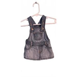 Old Navy Baby Girl Denim Overall Dress 0-3M